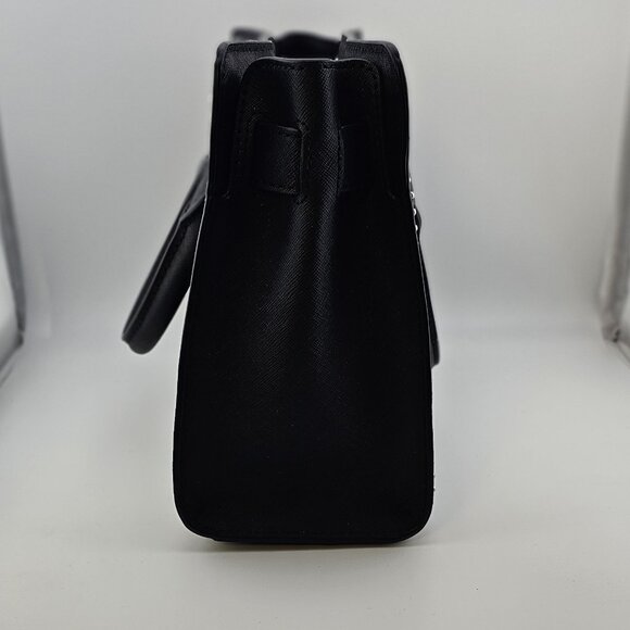 Michael Kors Dillon Microstud Crossbody Satchel Bag Black - Picture 3 of 12